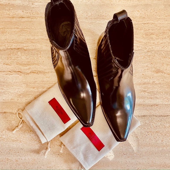 VALENTINO Calfskin Ranch Ankle Boots - NWOT - Picture 8 of 11